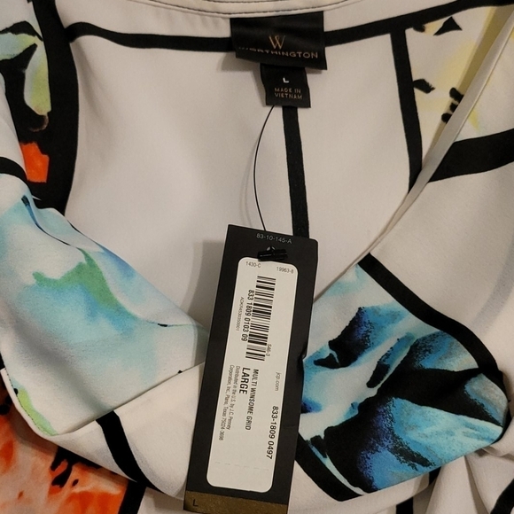 worthington Sleeveless Cowl Neck Blouse - Picture 3 of 6